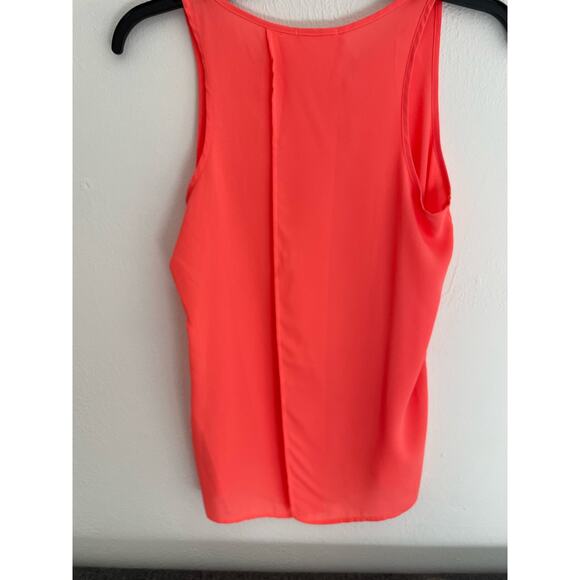 Soprano Women's Coral Tank Top MEDIUM Silver Studs Flowy with Open back. NWOT - Picture 8 of 11